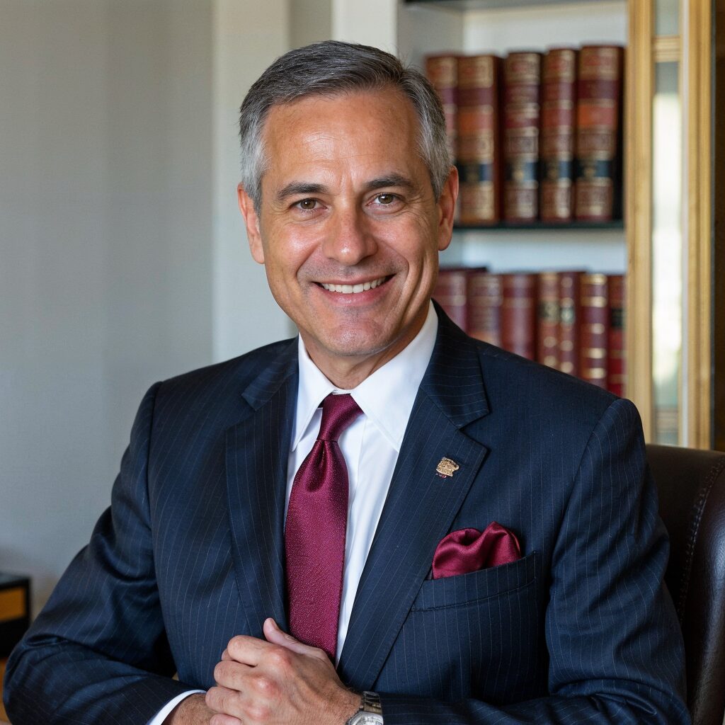 A Georgia personal injury attorney at the office