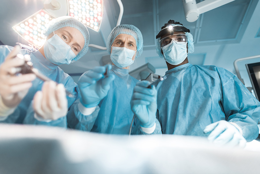 Doctors treating a patient who was involved in a car accident in Georgia